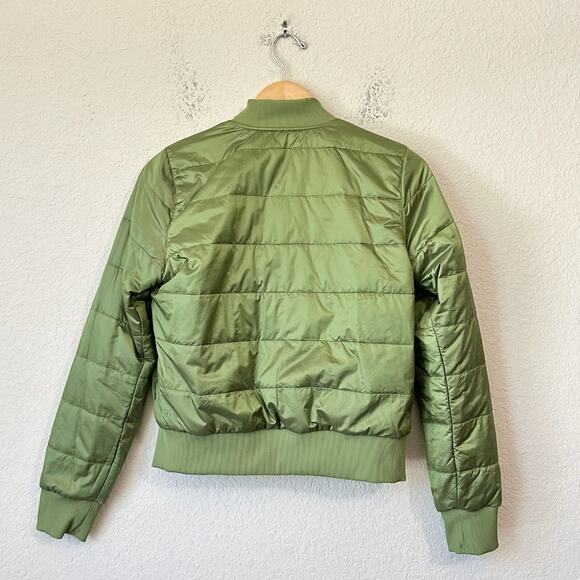 LULULEMON Non-Stop Bomber Jacket Green Foliage Insulated Reversible - Picture 7 of 16